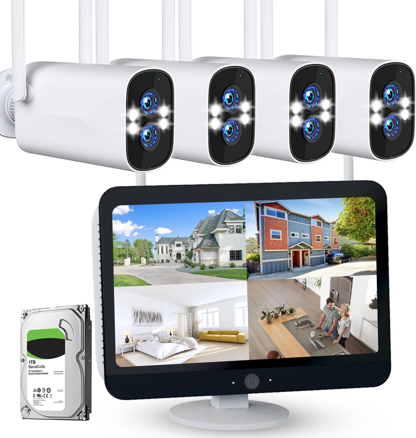 CCTV surveillance cameras and monitoring system