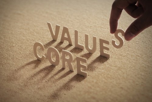 Core values concept
